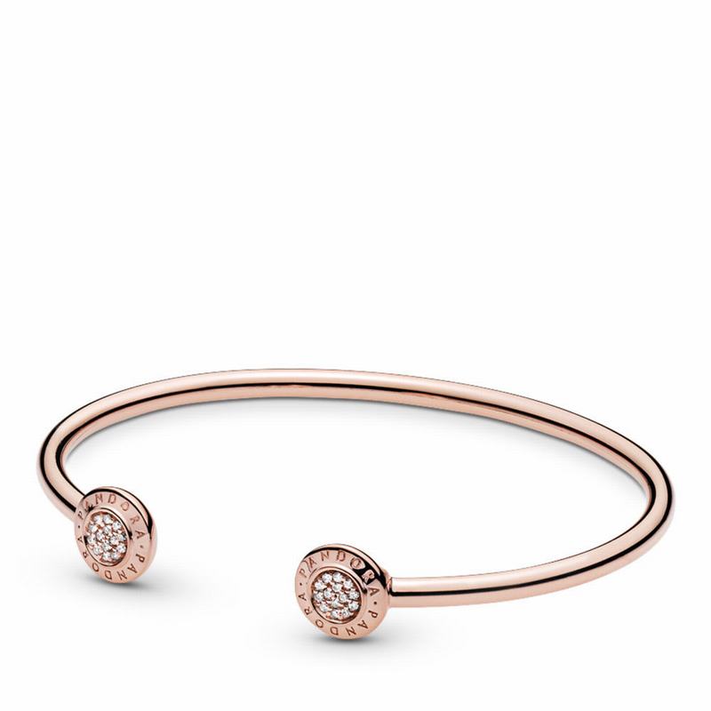 Pandora Australia Rose™ Signature Open Bangle Bracelet | UFHTSE918